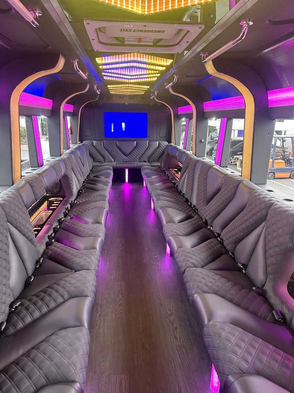 Globe Life Field transportation coach for Rangers games